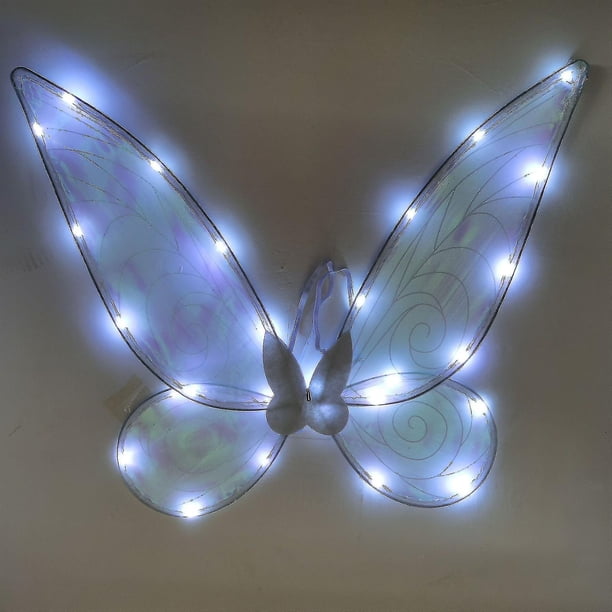 Alas de hadas Led para niñas y adultos, suministros festivos para fiestas de Halloween, accesorio de disfraz, Cosplay, mariposa iluminada de cumpleaños