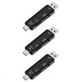 thumbnail image 1 of 3X 5 en 1 Multifuncional Otg Lector de Tarjetas Tarjeta Micro-SD / SD / USB Lector Soporte TF Android Type-C Teléfono / Computadora / Type-C Universal, 1 of 5