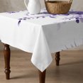thumbnail image 4 of Purple Eucalyptus Leaves Table Cloth Waterproof Tablecloths, Spring Rustic Botanical Tablecloth Dining Table Cover for Kitchen Party Tabletop Outdoor, Square Tablecloth 54x54 Inch, 4 of 9