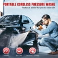 thumbnail image 6 of Cordless Pressure Washer – High Power Electric Car Cleaner & Water Spray Gun，a, 6 of 9
