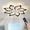 8 Flower-Black, variant on Garwarm Dimmable Ceiling Fan with Light and Remote Control, 27" Small Flush Mounted Ceiling Fan with Led Lights, APP and Remote Controlled, Modern, White