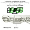 thumbnail image 3 of LED Digital Wall Clock Alarm Clocks , 4D LED Light Decorate Clocks , for Kitchen Bedroont Office, 3 of 5