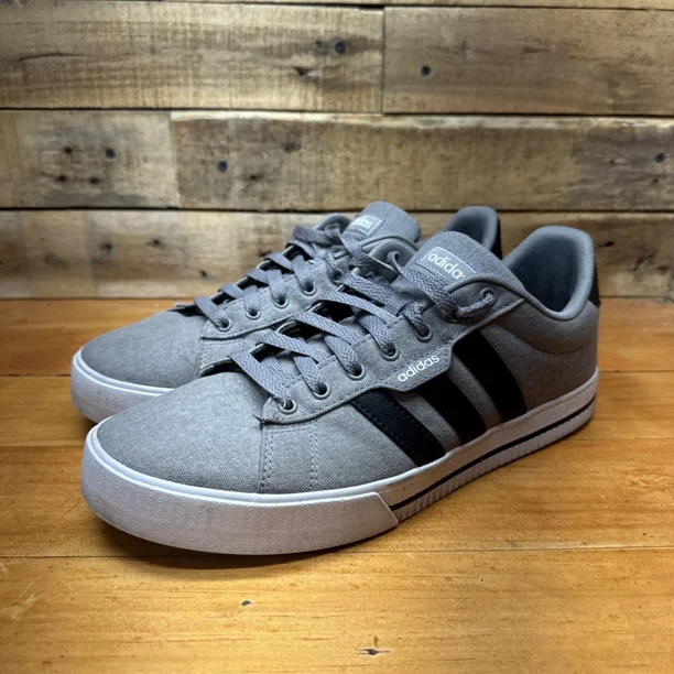 Adi-das Ortholite Float 753002 Gray Black White Mens SZ 10 Classic 3 Stripe