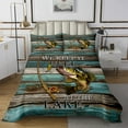 thumbnail image 1 of Erosebridal Teen Fishing Coverlet Set Twin,Lodge Cabin Bedding Set,Rustic Decoration,2pcs, 1 of 5