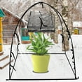 thumbnail image 2 of Mini Greenhouse PVC Pop Up Plant Greenhouse Tent Waterproof Windproof Greenhouse Cover Foldable Gardening Plant Cover Reusable Mini Plant Tent for Indoor Outdoor 56x56x56cm/71x71x75cm/91x91x95cm, 2 of 10