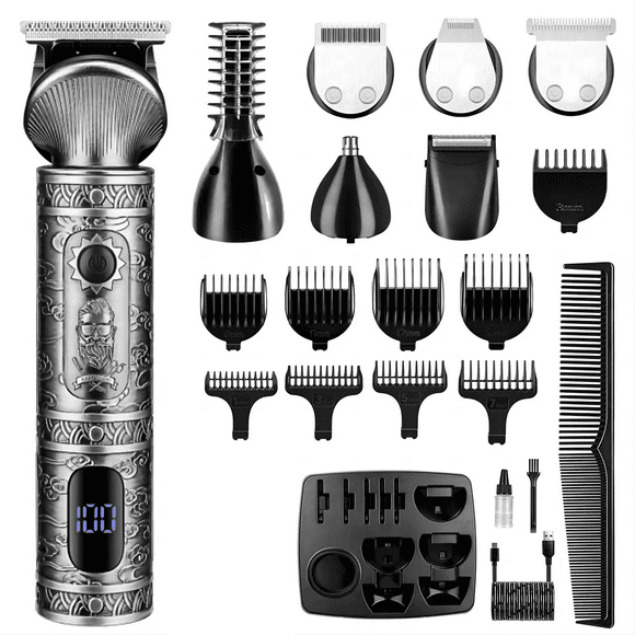 Rasuradora Máquina para Cortar Cabello Kit De Cortadora, Color Plata