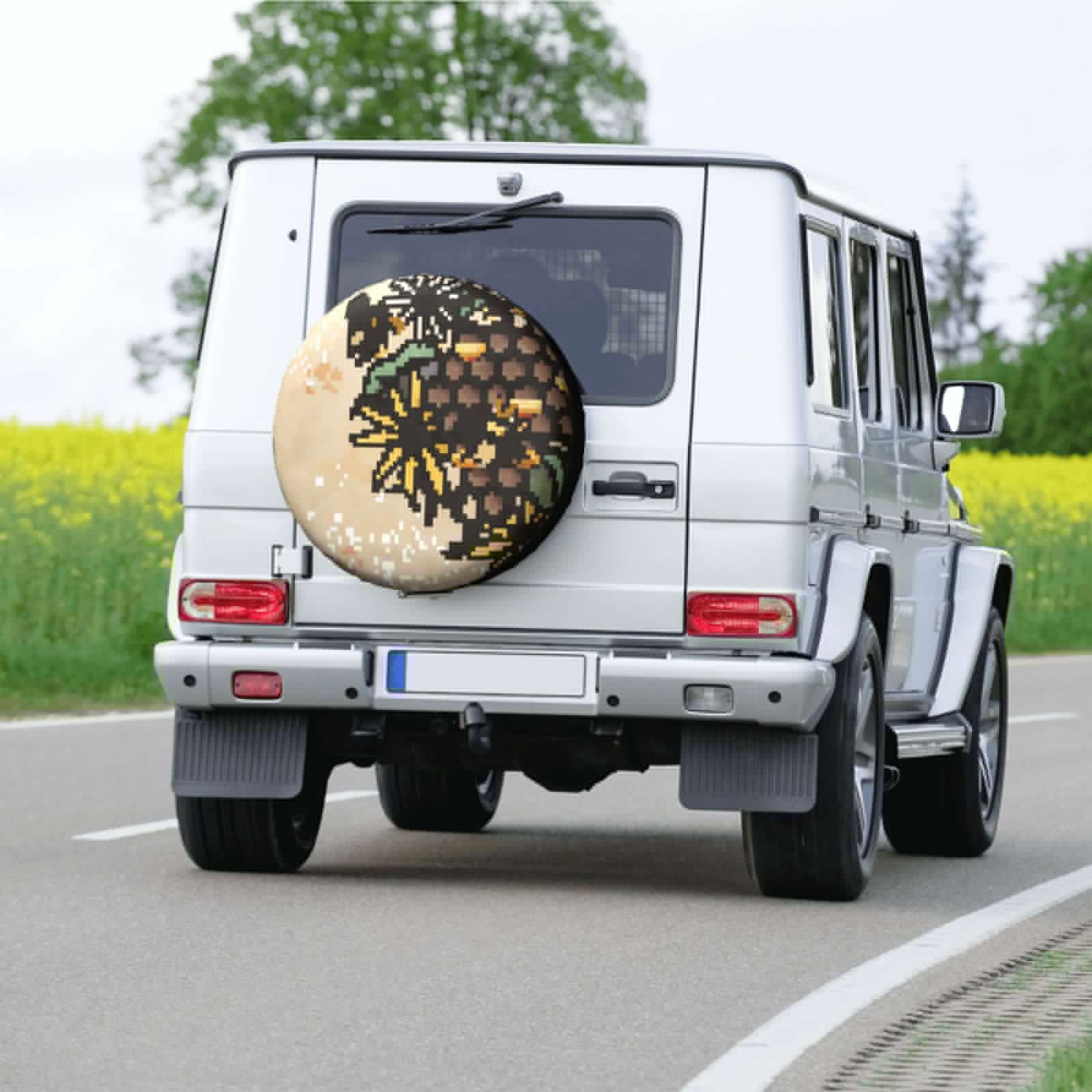 thumbnail image 7 of Kll Bees And Apiary Tire Cover,Universal Wheel Tire Cover For Trailer, Rv, Suv, Truck,Camper And Many Vehicle,(14 Inch), 7 of 7