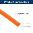 thumbnail image 2 of Uxcell 19 Ft(6M) Rubber Tubing, 1/16"(2mm) ID 3/16"(5mm) OD Sling Shot Natural Latex Rubber Tubing for Exercise Stretching Laboratory Home Hose, Orange, 2 of 6