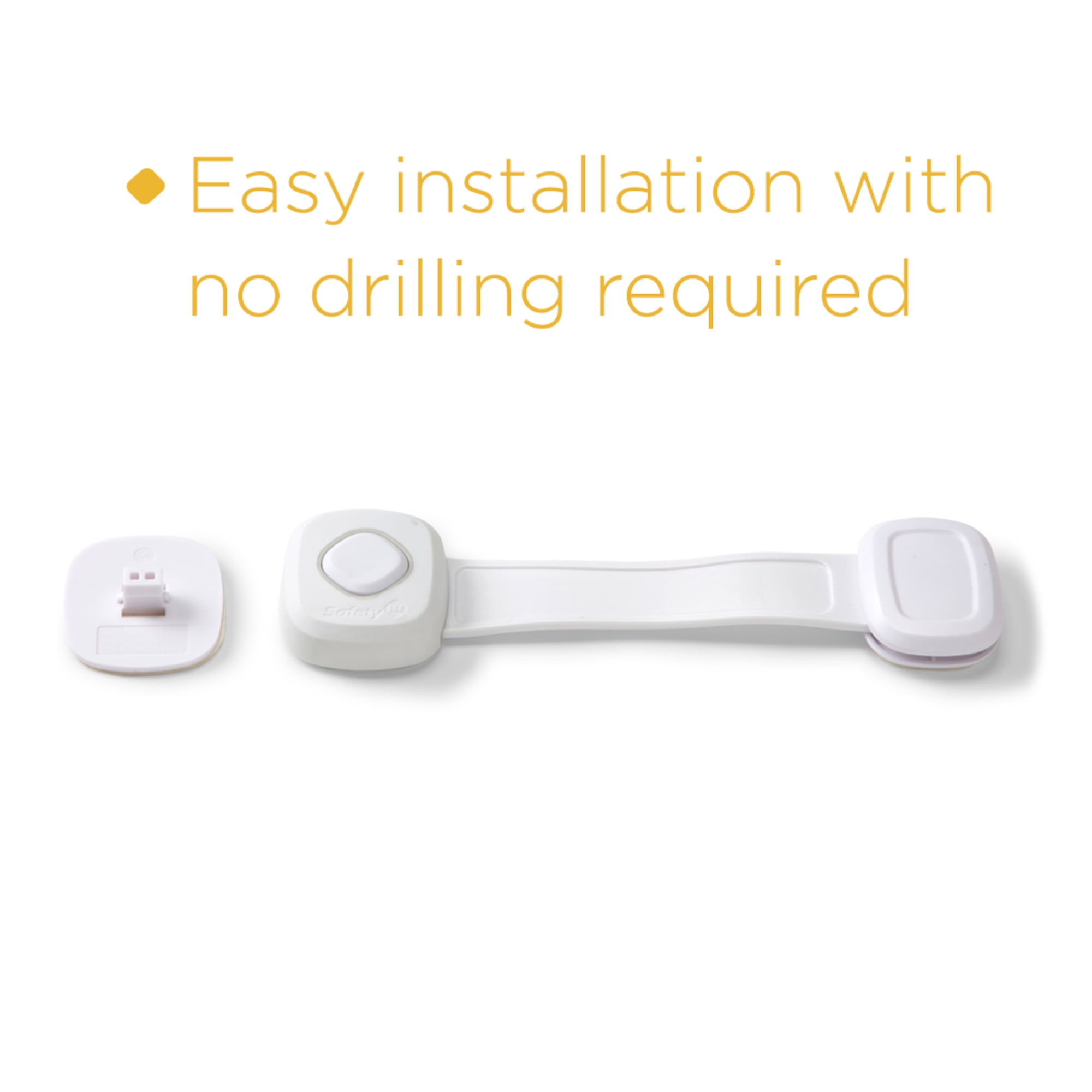 (2 pack) Safety 1st Outsmart Multi Use Lock, White, Toddler