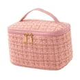 thumbnail image 1 of Bolsa de maquillaje, bolsa de viaje para baño, bolsa de cosméticos, bolsa de almacenamiento para mujeres y niñas, estuche de cosméticos portátil, , Rosa Sunnimix Estuche de maquillaje, 1 of 8