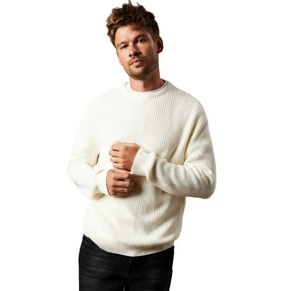 Burton Mens Ribbed Crew Neck Sweater