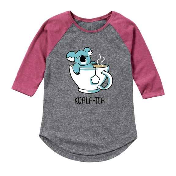 Instant Message - Koala Tea - Youth Shirt Tail Raglan