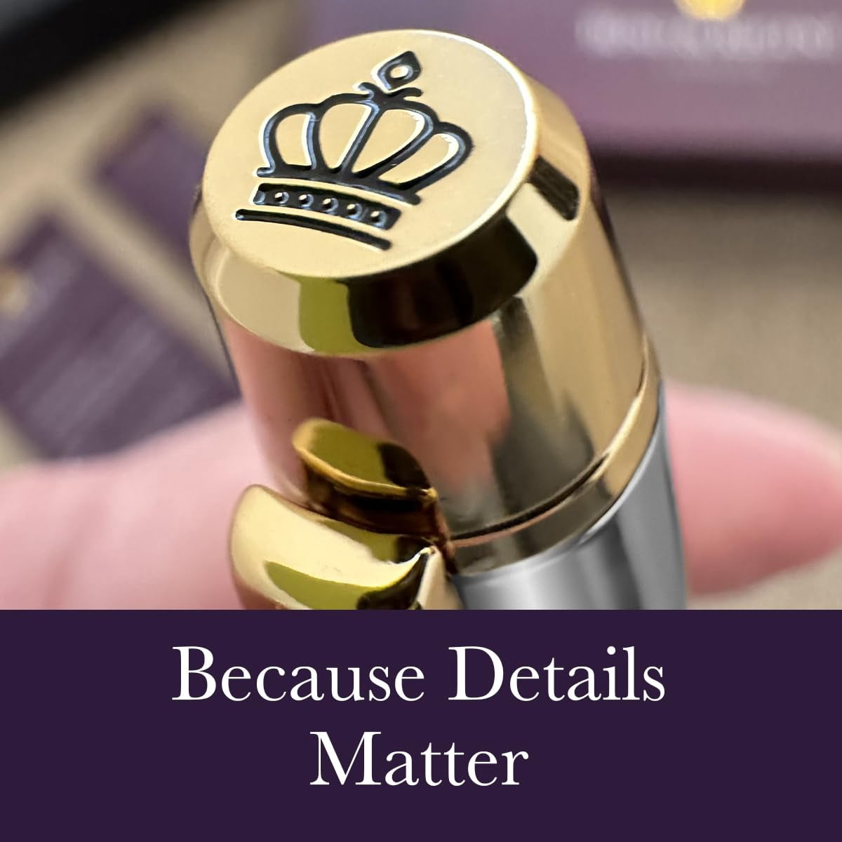 24 Karat Luxury Rollerball Pen - Fancy Executive Professional Writing Gift Set For Men Women  Nice Pens Chrome
