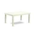 thumbnail image 2 of East West Furniture  Modern Table Set- A Rectangle Wooden Table and Kitchen Dining Chairs, Linen White- (Pieces Options) LGBO5-LWH-W 4, 2 of 5