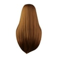 thumbnail image 2 of SUCS Brown Straight Hair Bandana Wig Hair Band Wig Headgear Women Wig, 2 of 5