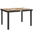 thumbnail image 1 of Outsunny Patio Dining Table, Rectangular Aluminum Outdoor Table, Natural, 1 of 10