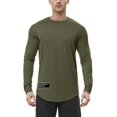 thumbnail image 1 of WEAIXIMIUNG Men T Shirts Graphic Mens for Womens Loose Round Neck Long Sleeve T Shirt Pure Solid Color Base Shirt, 1 of 7