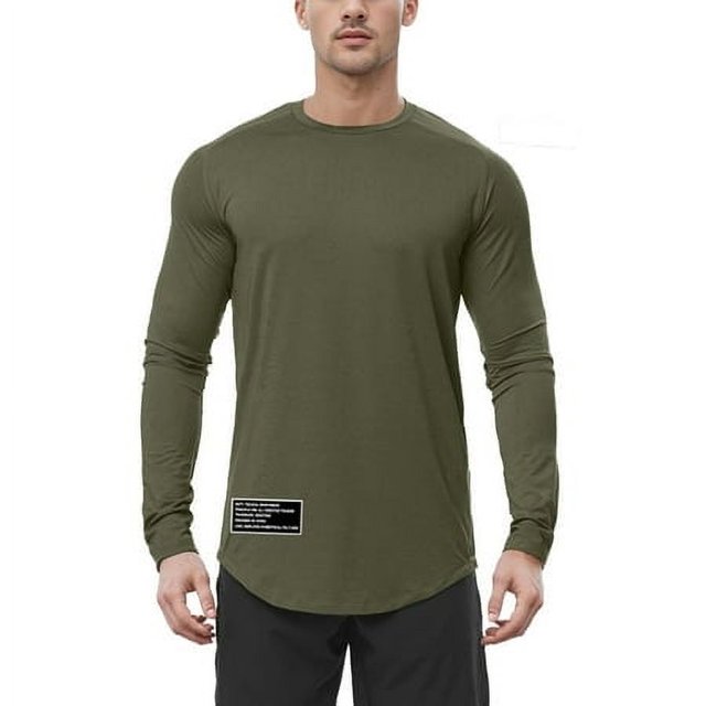 WEAIXIMIUNG Men T Shirts Graphic Mens for Womens Loose Round Neck Long Sleeve T Shirt Pure Solid Color Base Shirt