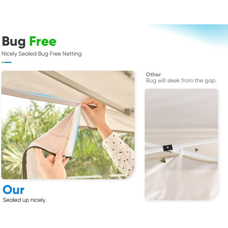 Quictent 8x8 Pop-Up Canopy Tent - Portable Quick Set Up Outdoor