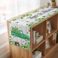 thumbnail image 6 of Table Runners 72 Inches Long Dress Scarves, St. Patrick's Day Farmhouse Kitchen Table Runner, Coffee Tablerunners, Green Truck Lucky Shamrocks Rustic Wooden 14x72 Inch, 6 of 9