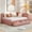 Pink, variant on Harper & Bright Designs Full Size Upholstered Daybed with Storage Drawers, Linen L-Shaped Sofa Bed with Headboard and Armrest for Living Room, Gray