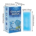 thumbnail image 3 of Ice Patch Cooling Forehead Patch, 20 Pack External Cooling Gel Strips for Fever and Heat Relief, Summer Portable Cold Compress for Headache and Sunstroke, 3 of 7