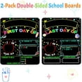 thumbnail image 3 of First and Last Day of School Board Sign with 6 Colorful Liquid Chalk Markers Pack - 14”x11” Double-Sided - Back to School Supplies for Kindergarten Preschool ﻿, 3 of 10