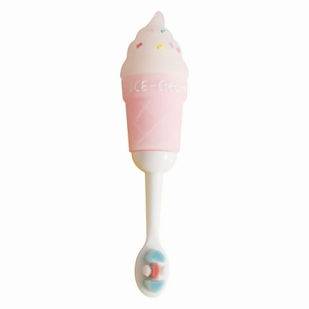 Ice Mode Handle Soft Bristles Toothbrush Baby Manual Cleaning Toothbrush Cute Popsicle Children s Toothbrush Cartoon Silicone Soft Toothbrush