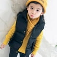thumbnail image 6 of Boys Puffer Vest 5T Child Kids Toddler Baby Boys Girls Sleeveless Winter Solid Coats Jacket Vest Outer Outwear Outfits Clothes Z0E-Black, 6-8 Years, 6 of 7