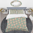 thumbnail image 2 of Designart 'Retro Circular Pattern VI' Mid-Century Modern Duvet Cover Set, 2 of 4