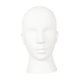 thumbnail image 3 of Cabeza de maniquí calva para hombre, expositor de sombreros, base estable independiente, soporte para pelucas, soporte para gorras, auriculares y Blanco mate, 3 of 9