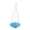 Blue, variant on CarpNettore Hanging Bird Bath Water Feeder Birds Feeder Tray for Garden Hummingbird Tree Blue