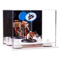 thumbnail image 3 of Versatile Acrylic Display Case - Small Rectangle Box with Mirror, White Risers and White Base 8.25" x 6" x 6.75" (A003-WR), 3 of 5