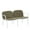 White#1W, variant on Patio Furniture Luna Outdoor Patio PP Loveseat, Black Frame with Beige Cushion,Outdoor Sofa