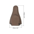 thumbnail image 2 of Unique Bargains 4.5'x2.6' PU Leather Embroidery Scissors Sheath Protective Cover, Dark Brown 4 Pack, 2 of 7