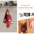 thumbnail image 2 of Red Xmas Tree Hand Towels 2 PCS, Abstract Geometric Kitchen Towel Ultra Soft and Highly Absorbent,Decorative Fingertip Face Towel for Bathroom Hotel, 28.3"x14.4", 2 of 5