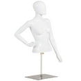 thumbnail image 1 of Costway Female Mannequin Realistic Torso Half Body Head Turn Dress Form w/ Base, 1 of 7