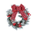 thumbnail image 2 of Christmas Ornament Bow Knot Christmas Ball Wreath Display Window Wreath Home Door Hanging Decoration Christmas Wreath for Front Door Wall Window Stair Home Decor, 2 of 3