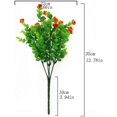 thumbnail image 2 of 2 piezas de flores artificiales de eucalipto, ramo de plantas verdes, flores de eucalipto falsas resistentes a los rayos UV (rojo) BR Rojo Verde, 2 of 5