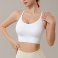 thumbnail image 6 of Womens Sports Bras Comfort Oman Bras With String Quick Dry Shockproof Running Fitness Underwear Comfortable Bras for Women White M, 6 of 8