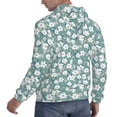 thumbnail image 6 of Naloa Floral Men's Casual Hooded Collar Drawstring Hoodies Pullover Sweatshirts Casual Long Sleeve Shirts-3X-Large, 6 of 7