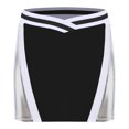 thumbnail image 3 of Falda de porristas enérgica para mujer, disfraz de carreras de coches, traje de Cosplay, cinturilla elástica en forma de V, falda elegante de corte a con contraste, 3 of 5