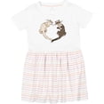 thumbnail image 3 of Inktastic Cute Ferret Heart Girls Toddler Dress, 3 of 5
