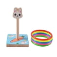 thumbnail image 3 of Juego de lanzamiento de aros con gancho de madera, juguete interactivo para deportes de ocio para niños conejo, 3 of 9