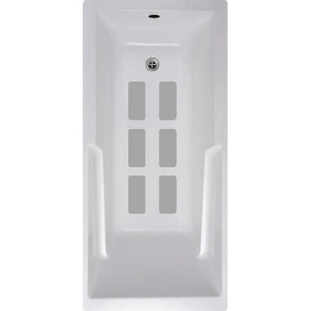 No Slip Mat by Versatraction Bath Tub and Shower Treads (Set of 6)