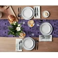 thumbnail image 3 of Halloween Table Runner, Halloween Decorations Bats Pumpkin Purple Backgound Fall Home Decor for Kitchen, Home, Dining Table, 13x108In, 3 of 8