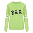 thumbnail image 4 of FDGIU Women's Halloween Sweatshirt 2025 - Spooky Ghost and Pumpkin Graphic Long Sleeve, Cute Fall Pullover Top, Funny Crewneck Cozy Seasonal Fashion, 4 of 4