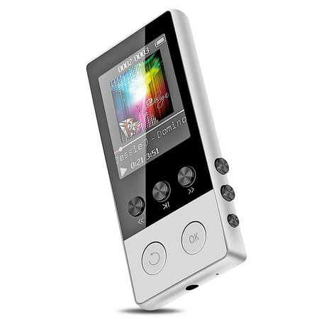 TSV MP3 Player with Bluetooth and FM Radio,8GB Portable HIFI Sound MP3/MP4 Music Player with Pedometer/Voice Recorder for Sports, Expandable up to
