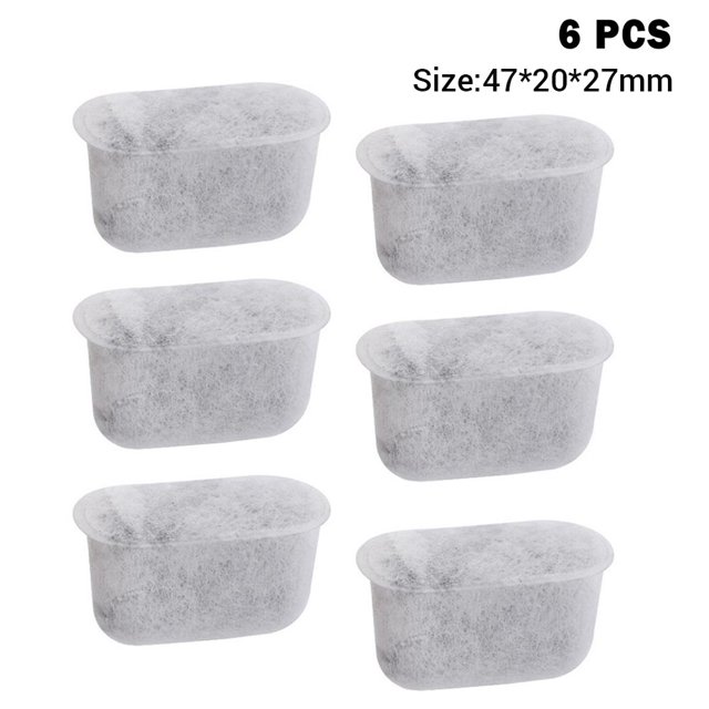 VALINK 6 Pcs/Set Charcoal Water Filters for Breville Coffee Machine Water Dispenser Sports Kettle