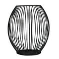 thumbnail image 1 of 1pc Lantern Shaped Candlestick Iron Art Candle Holder Candlestick Decor (Black), 1 of 1